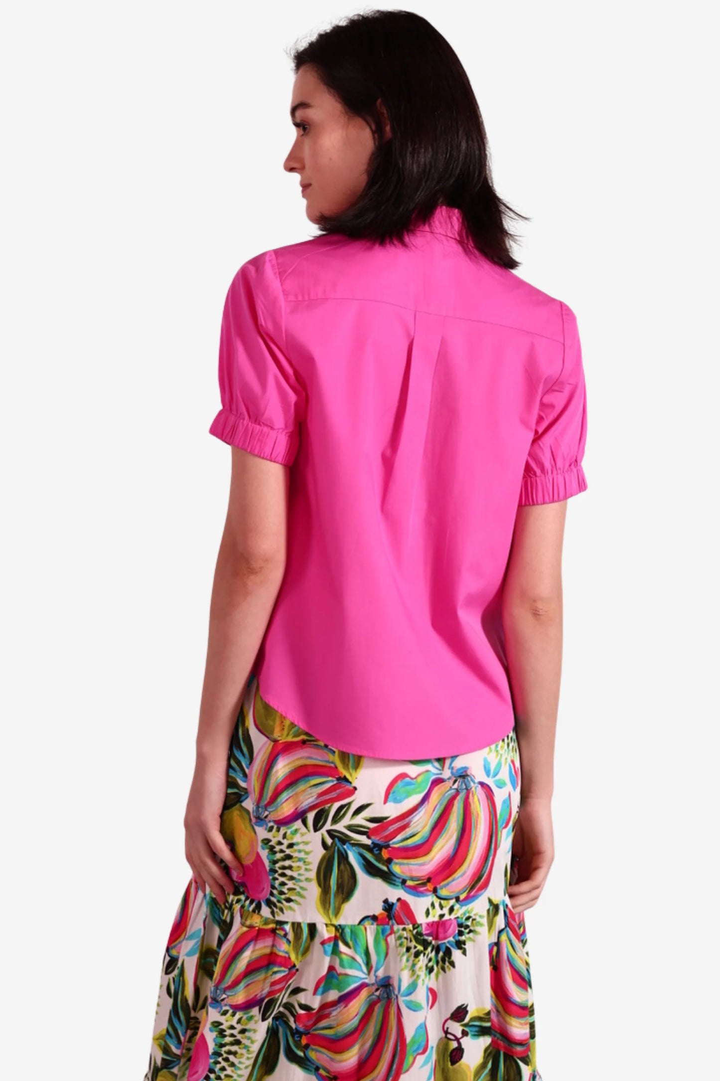 Clover SS Button Up Top