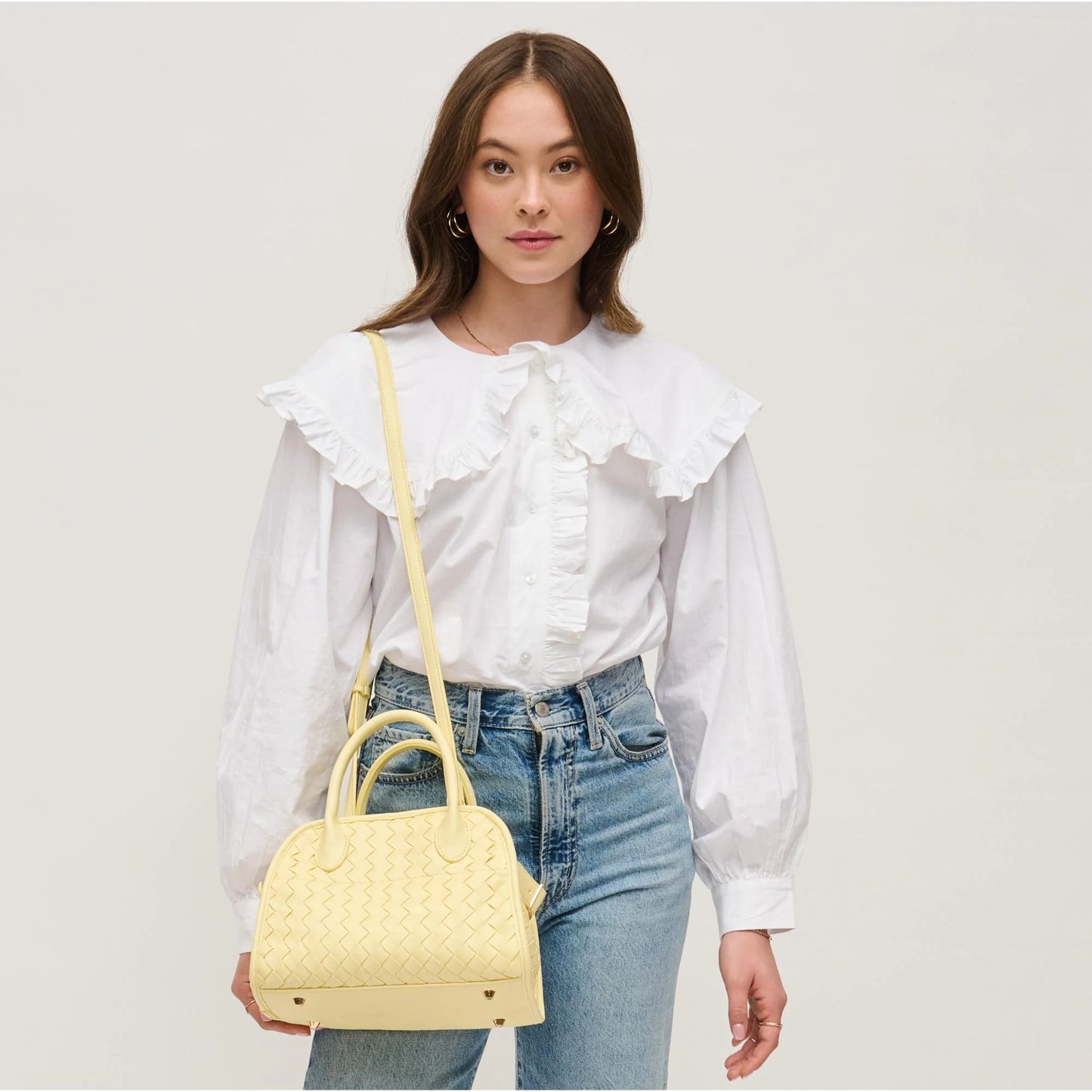 Woven Ivory Bag