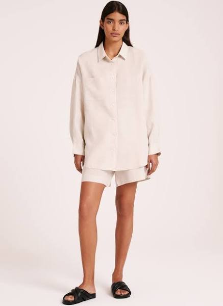 Lounge Linen Button Down Shirt