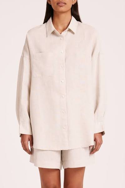 Lounge Linen Button Down Shirt
